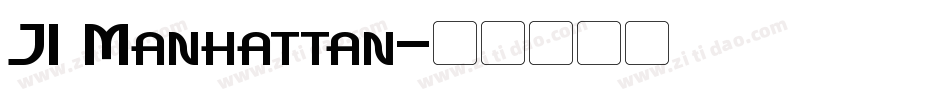 JI Manhattan字体转换
